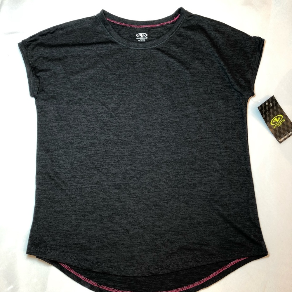 Girls Athletic Works Grey T-shirt